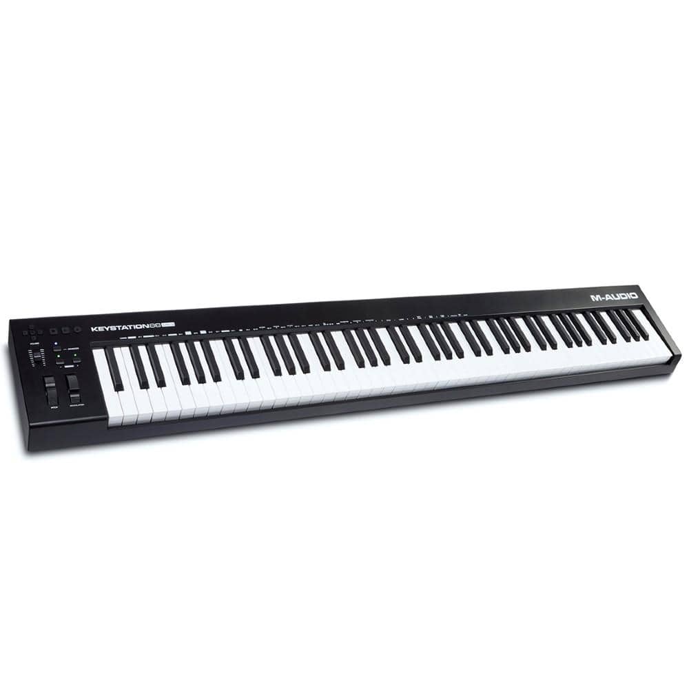 m-audio midi controllers m-audio keystation 88 mk3 88-key semi weighted usb midi controller