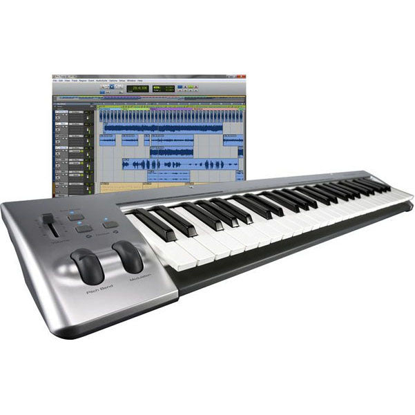 m-audio midi keyboards m-audio avid keystudio 49-key midi keyboard