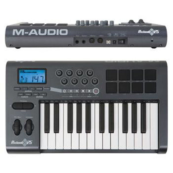 m-audio midi keyboards m-audio axiom 25 midi keyboard controller 25-key