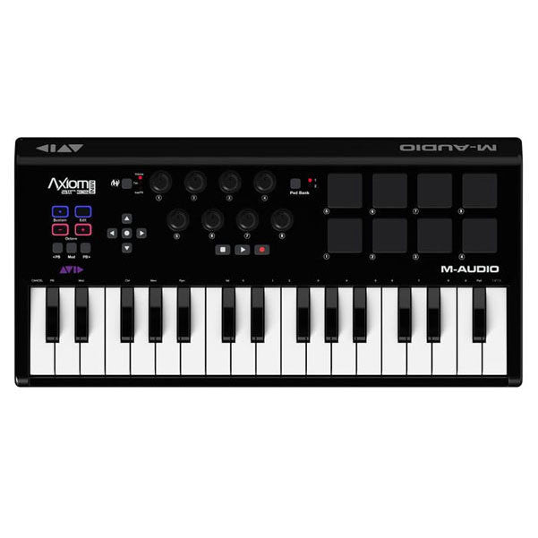 m-audio midi keyboards m-audio axiom air mini 32 premium midi keyboard and pad controller