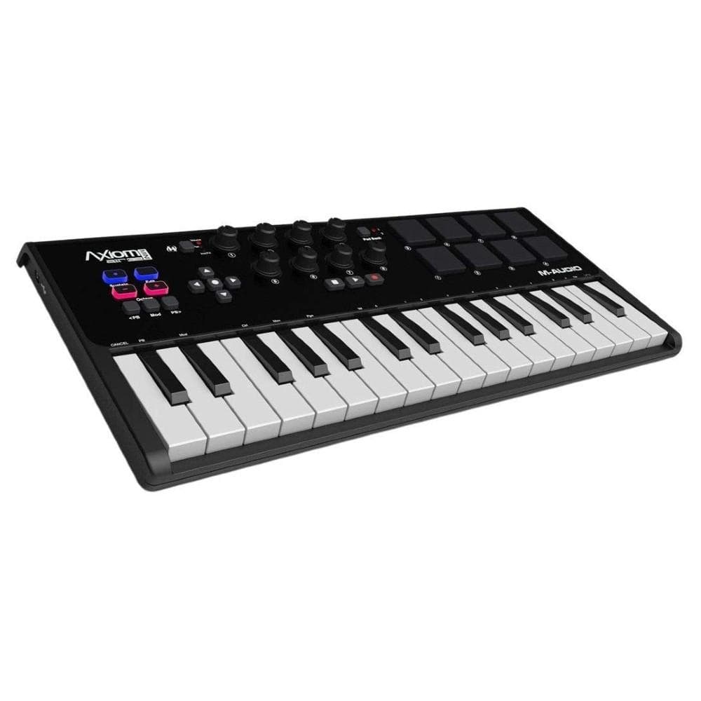 m-audio midi keyboards m-audio axiom air mini 32 premium midi keyboard and pad controller