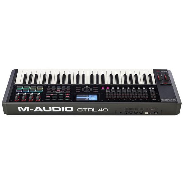 m-audio midi keyboards m-audio ctrl49 49 key usb midi smart controller with full color screen