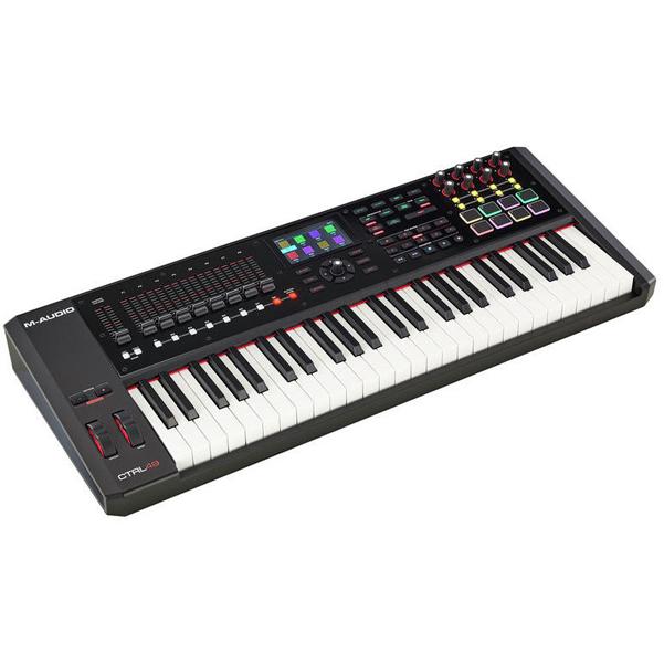 m-audio midi keyboards m-audio ctrl49 49 key usb midi smart controller with full color screen