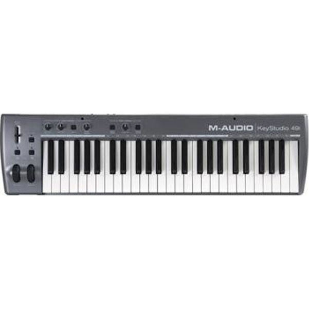 m-audio midi keyboards m-audio keystudio 49i 49-key usb midi keyboard controller