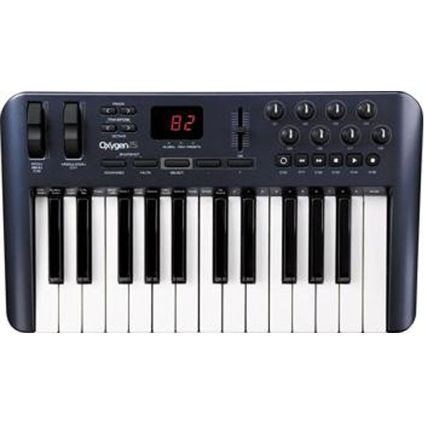 m-audio midi keyboards m-audio oxygen 25 usb midi controller keyboard 3rd generation