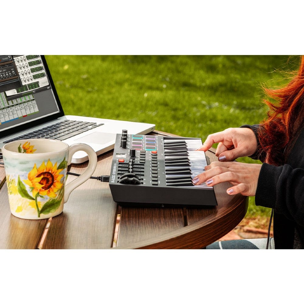 m-audio midi keyboards m-audio oxygen pro usb powered midi controller with smart controls & auto mapping