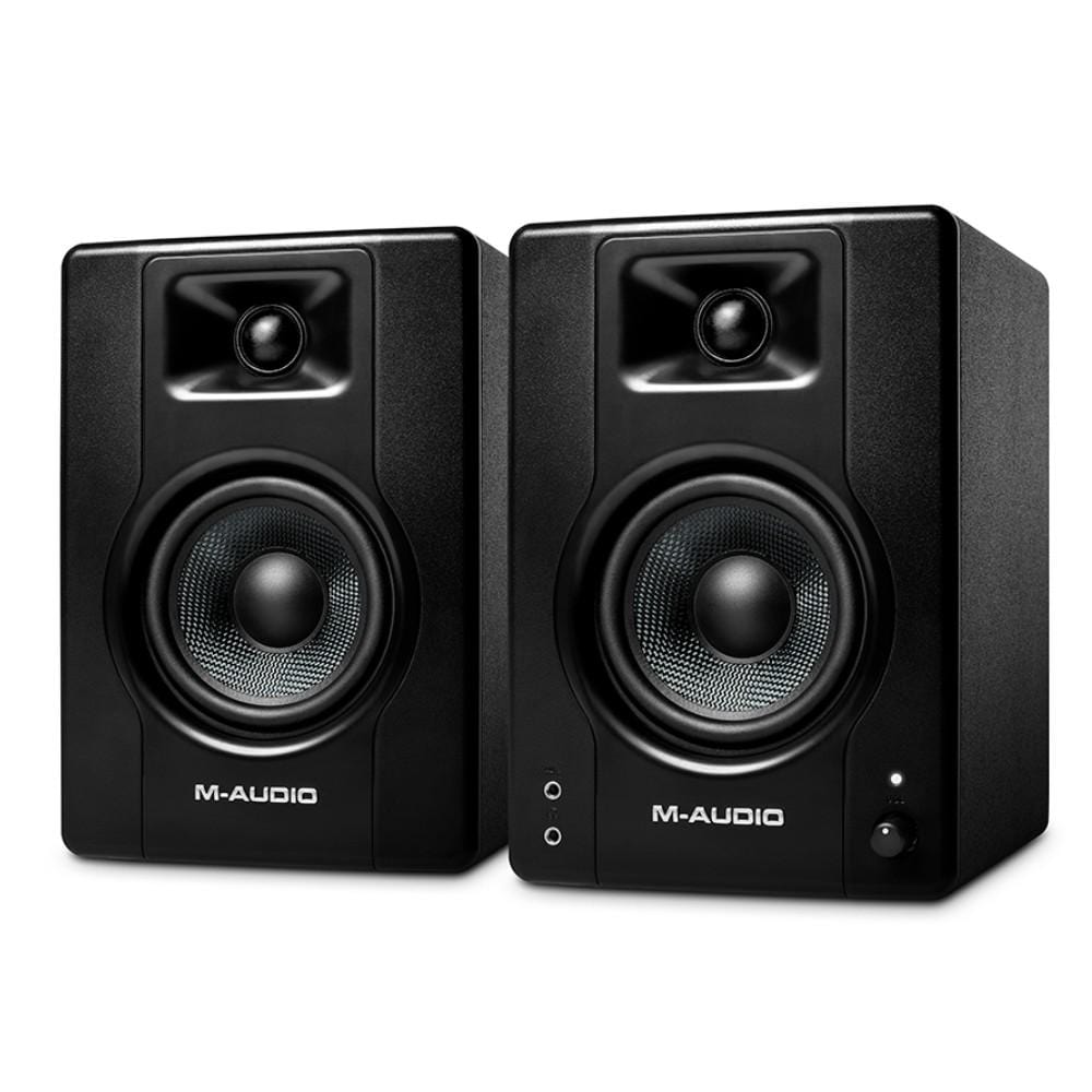 m-audio monitor speakers m-audio bx4 120-watt multimedia reference monitor speakers - pair
