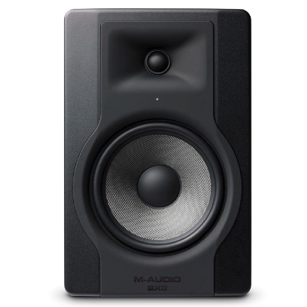 m-audio monitor speakers m-audio bx8 d3 8-inch powered studio reference monitor - single