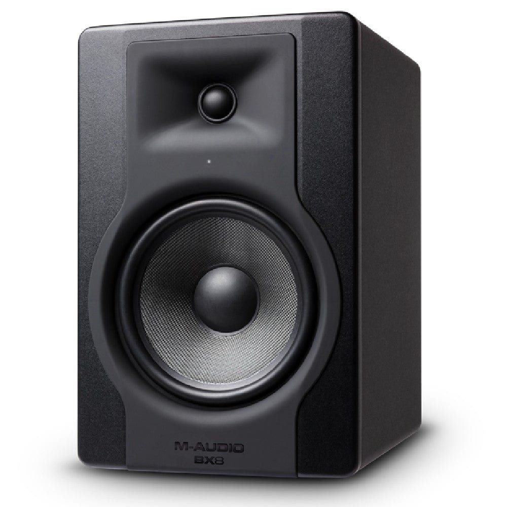 m-audio monitor speakers m-audio bx8 d3 8-inch powered studio reference monitor - single