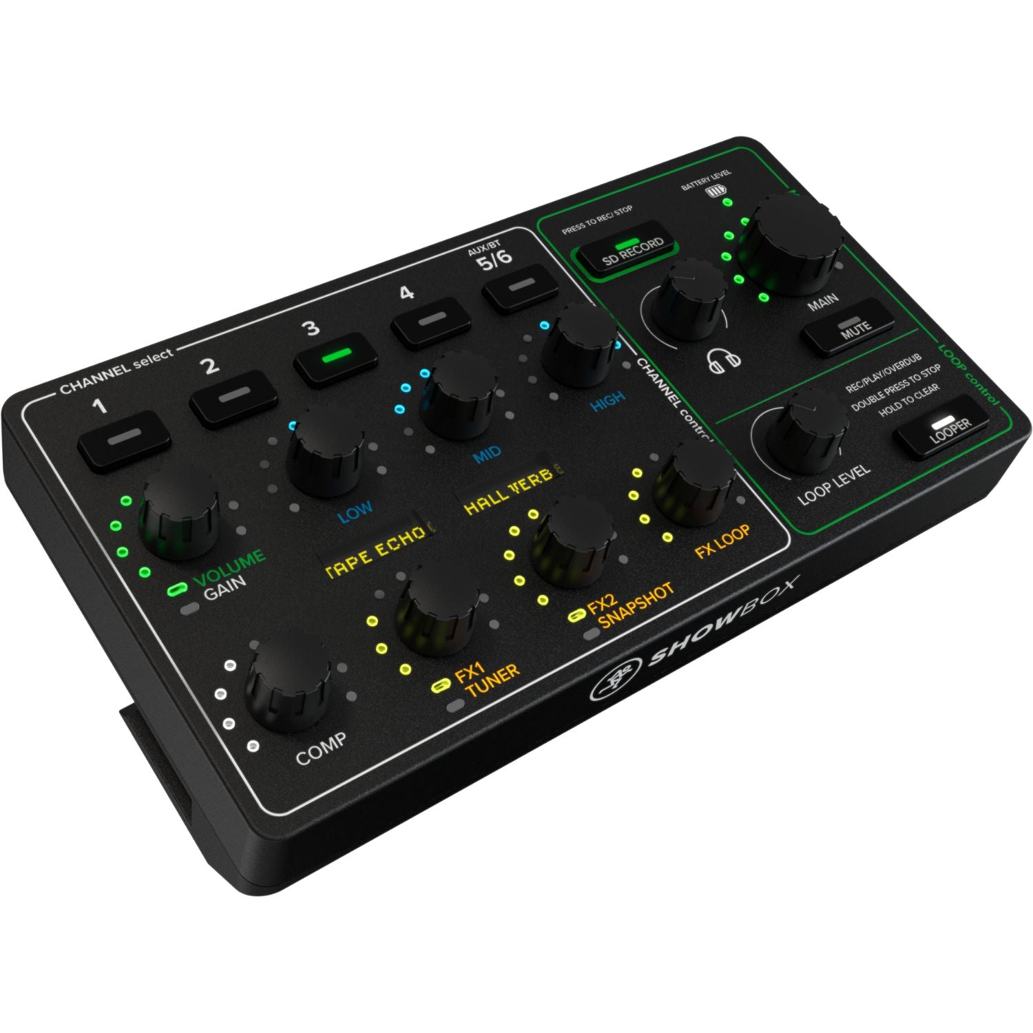Mackie Active PA Speakers Mackie ShowBox Battery-Powered All-in-One Live Performance Rig with Breakaway Mix Control