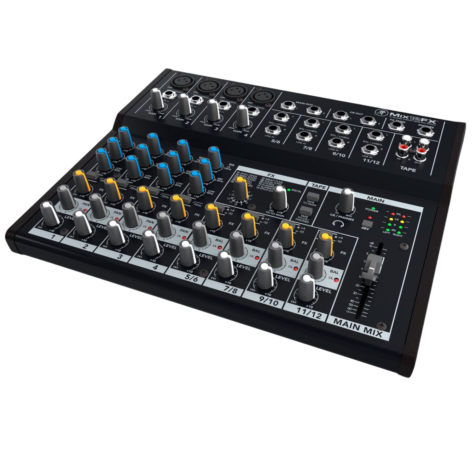 Mackie Analog Mixers Mackie Mix12FX 12-Channel Compact Mixer with FX 230V EU