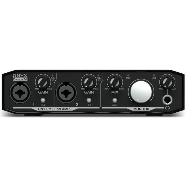 mackie audio interfaces mackie onyx producer 2-in x 2-out usb audio interface with midi