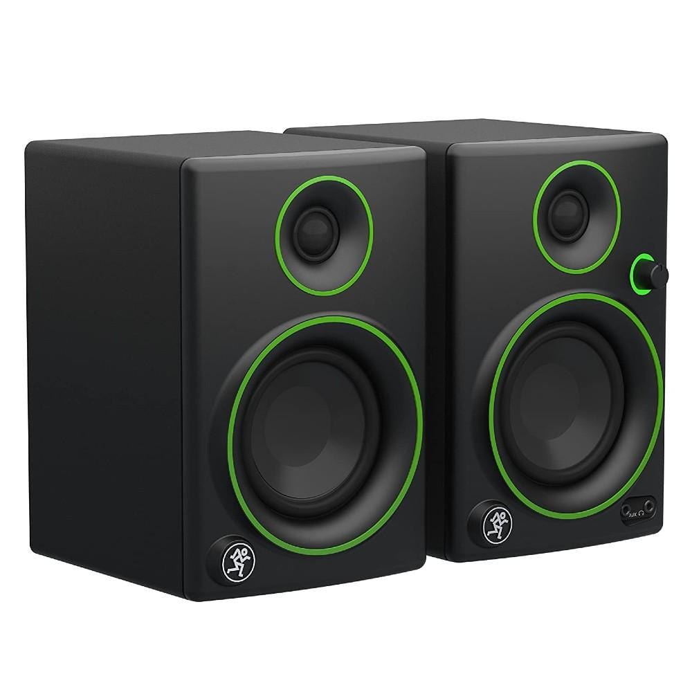 mackie monitor speaker bundles mackie cr3 3inch creative reference multimedia monitors with isolation pads, cables and ebook - pair