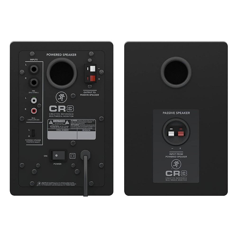 mackie monitor speaker bundles mackie cr3 3inch creative reference multimedia monitors with isolation pads, cables and ebook - pair