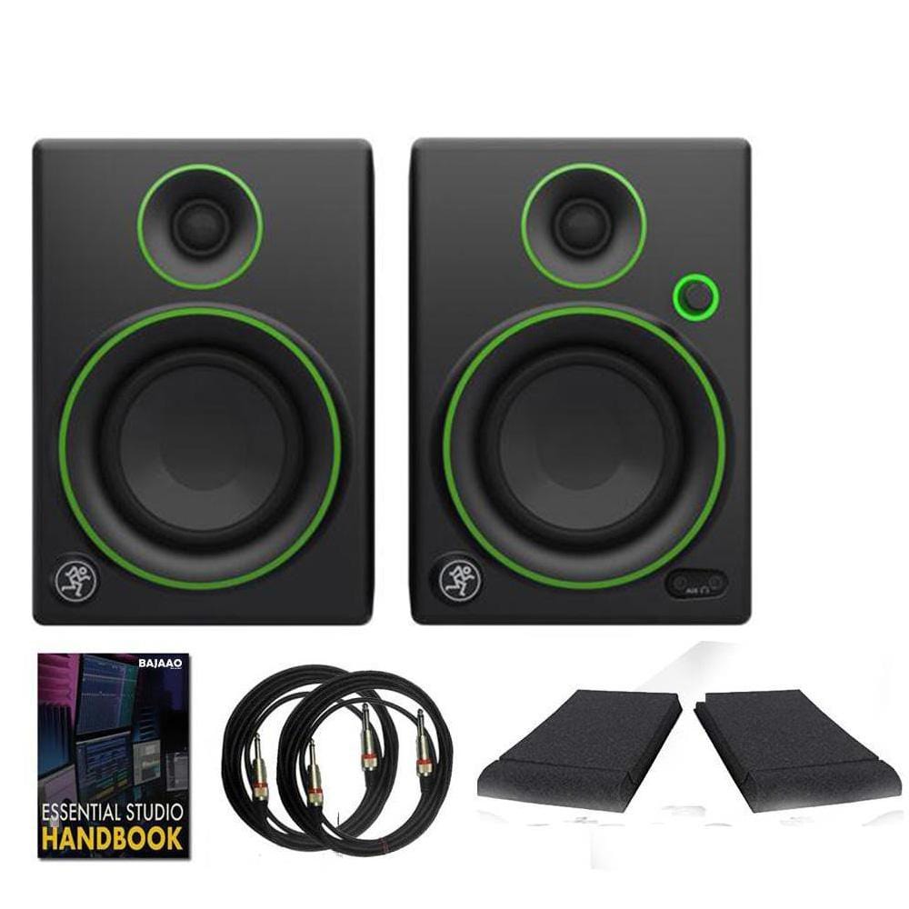 mackie monitor speakers bundle mackie cr3 3inch creative reference multimedia monitors - pair