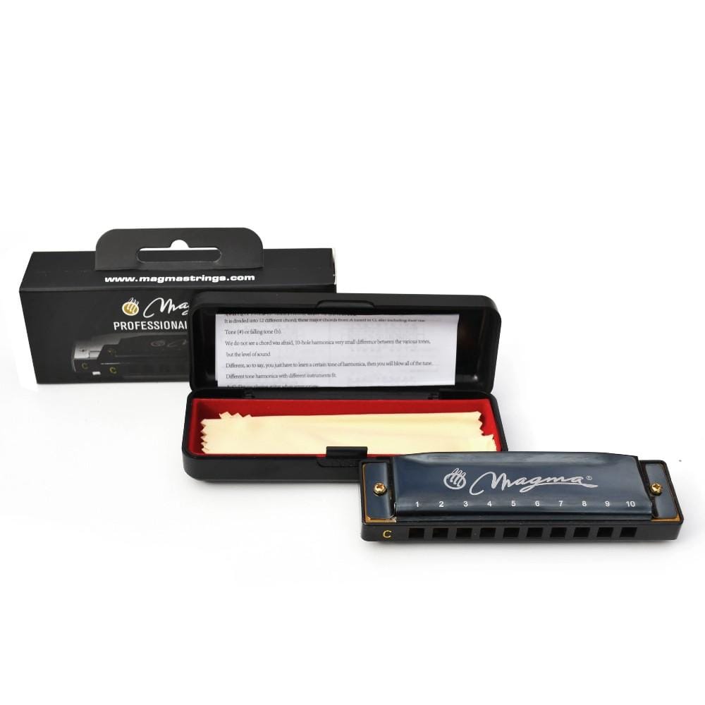 magma harmonicas magma h1004b key c 10 holes diatonic harmonica