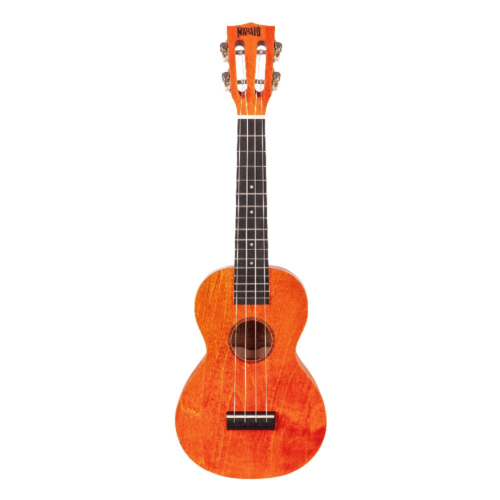 mahalo concert ukuleles orange sunset mahalo island series concert ukulele with bag