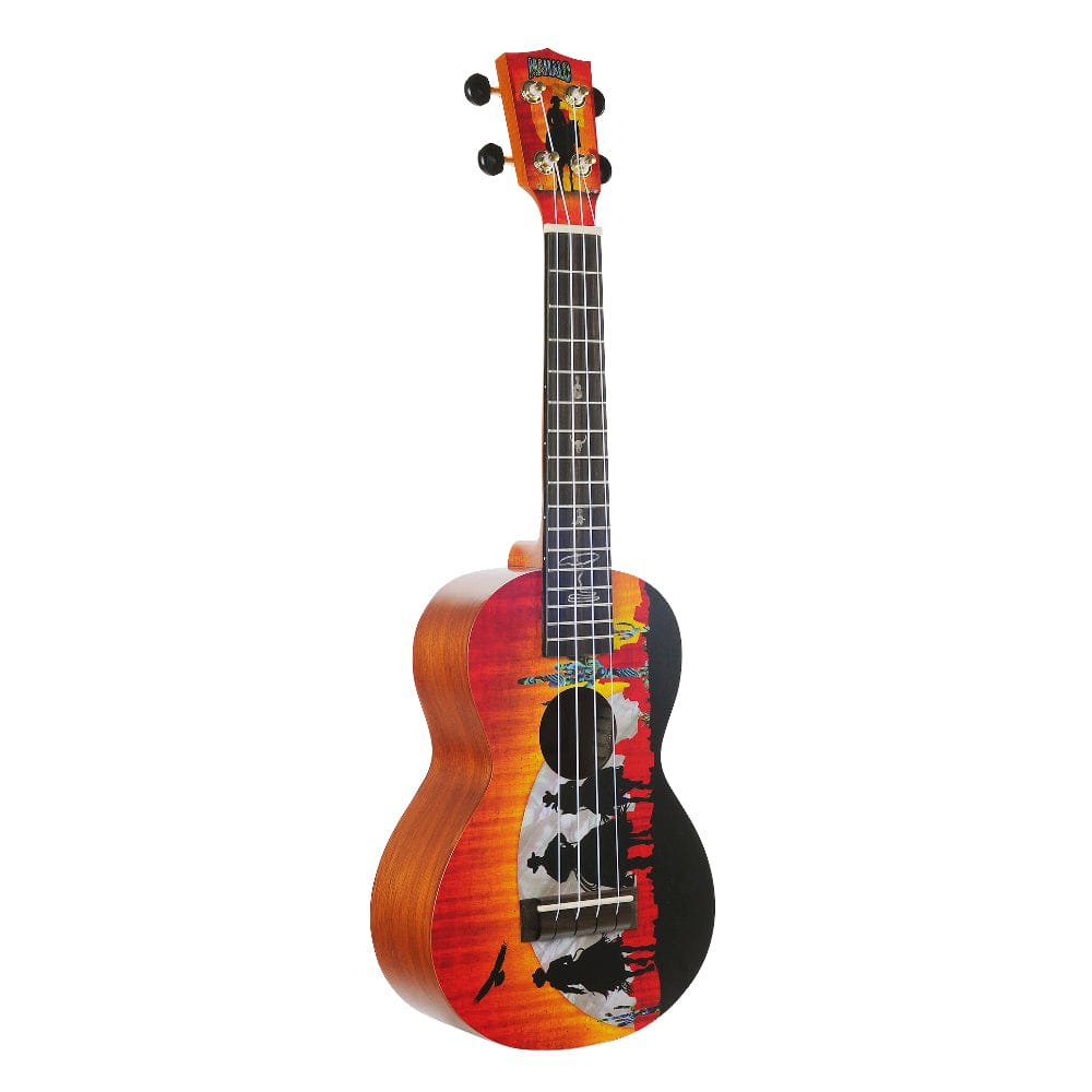 mahalo concert ukuleles wild west mahalo artist elite series graphics concert ukulele with bag