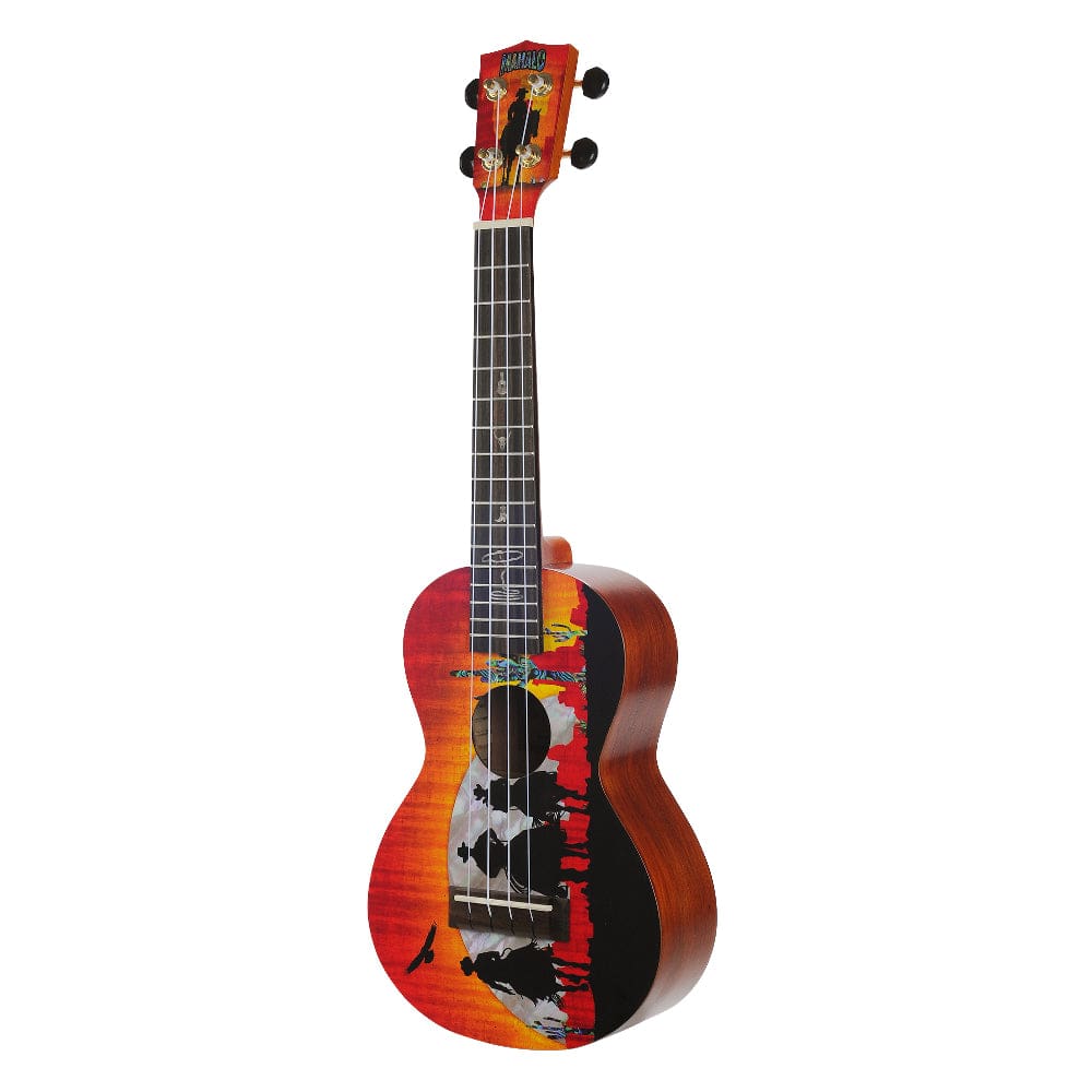 mahalo concert ukuleles wild west mahalo artist elite series graphics concert ukulele with bag