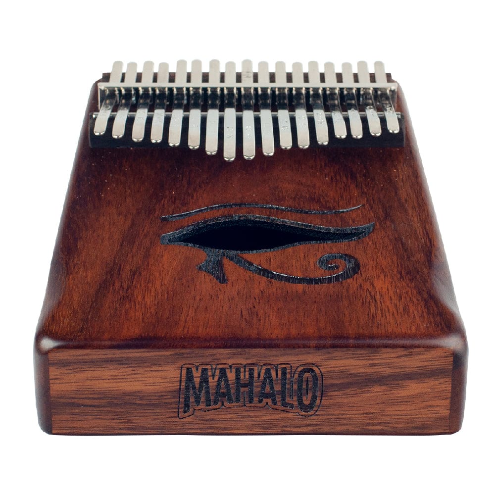 mahalo hand percussions mahalo graphic art design kalimba - open box