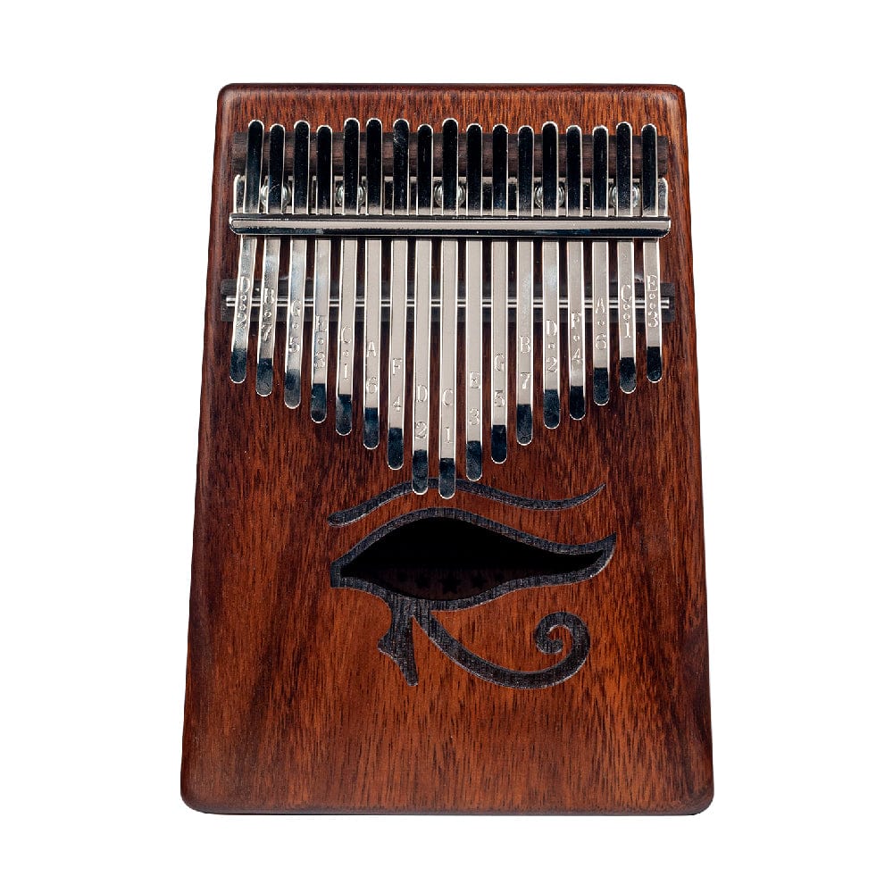 mahalo hand percussions mahalo graphic art design kalimba - open box