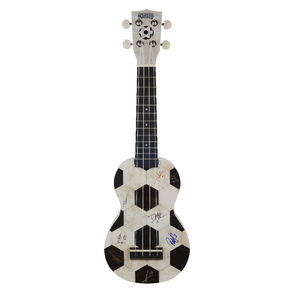 mahalo soprano ukuleles football mahalo art ii series soprano ukulele with bag #finish_football