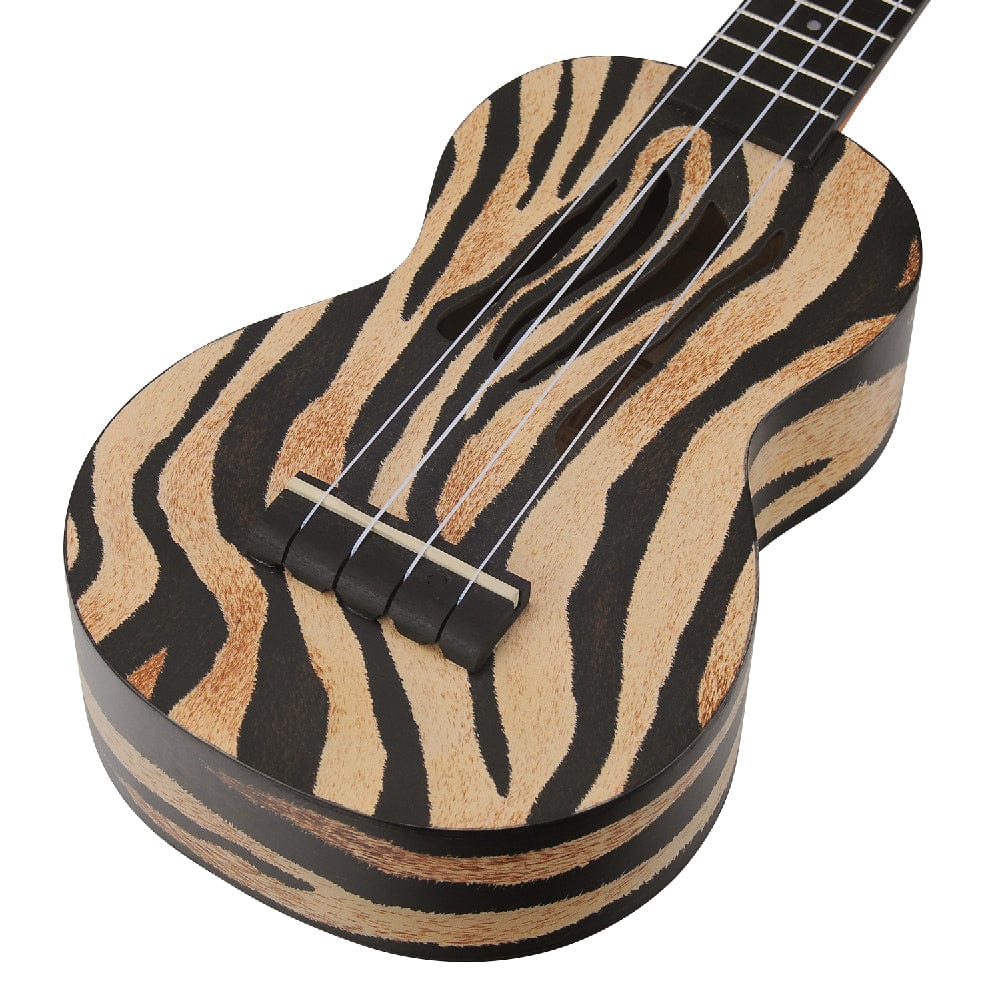 mahalo soprano ukuleles mahalo art ii series soprano ukulele with bag #finish_zebra