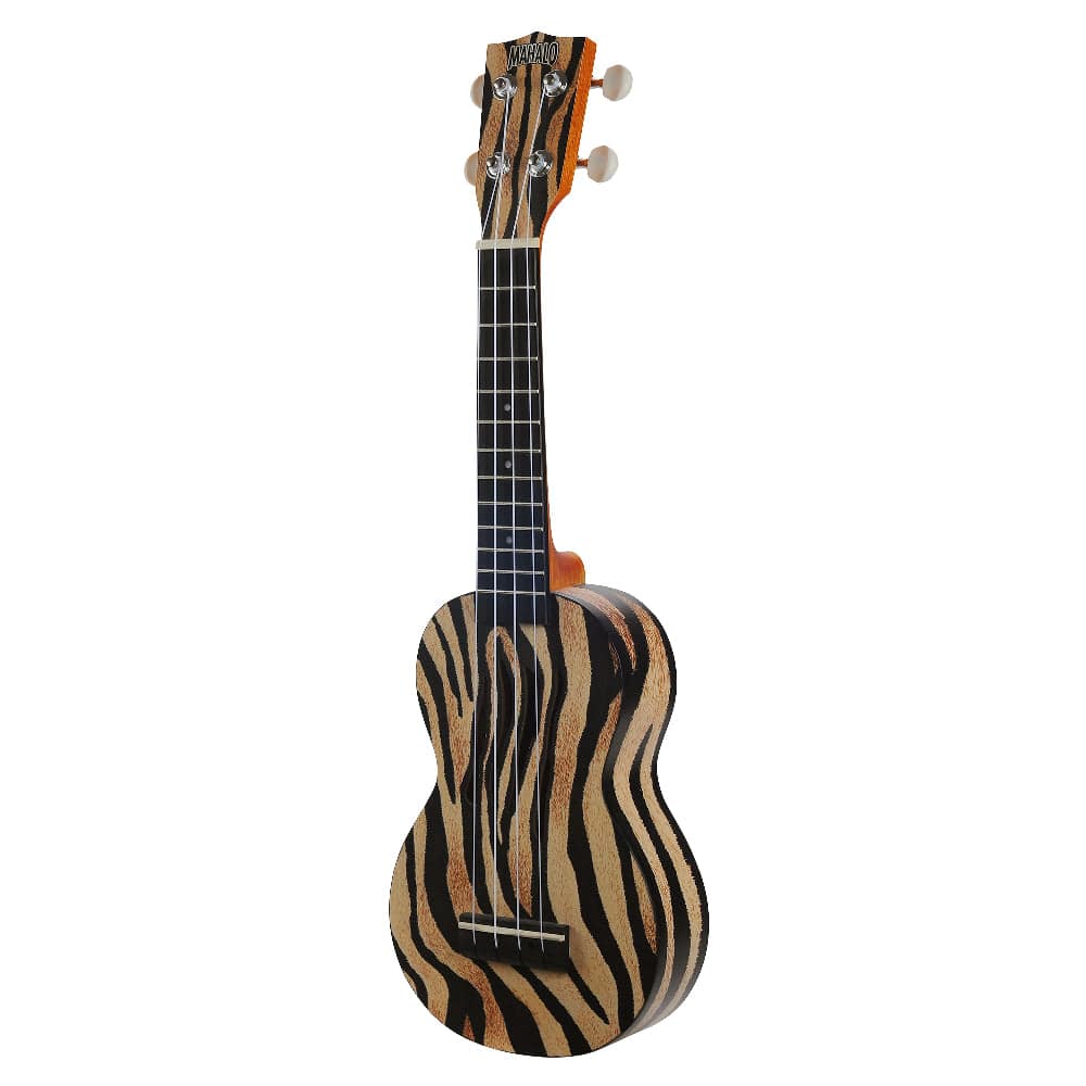 mahalo soprano ukuleles mahalo art ii series soprano ukulele with bag #finish_zebra