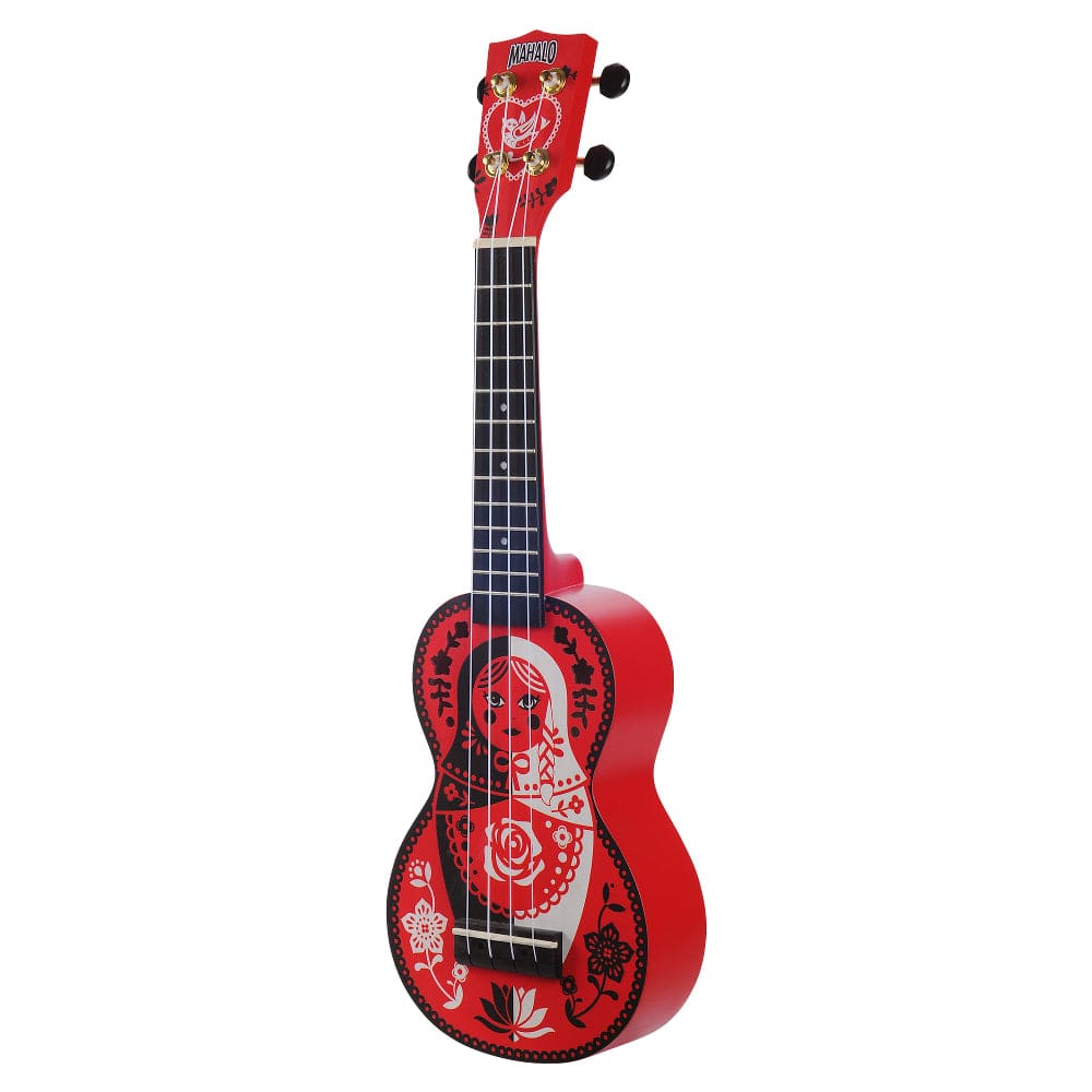 mahalo soprano ukuleles mahalo art series soprano ukulele with bag #style_russian-doll