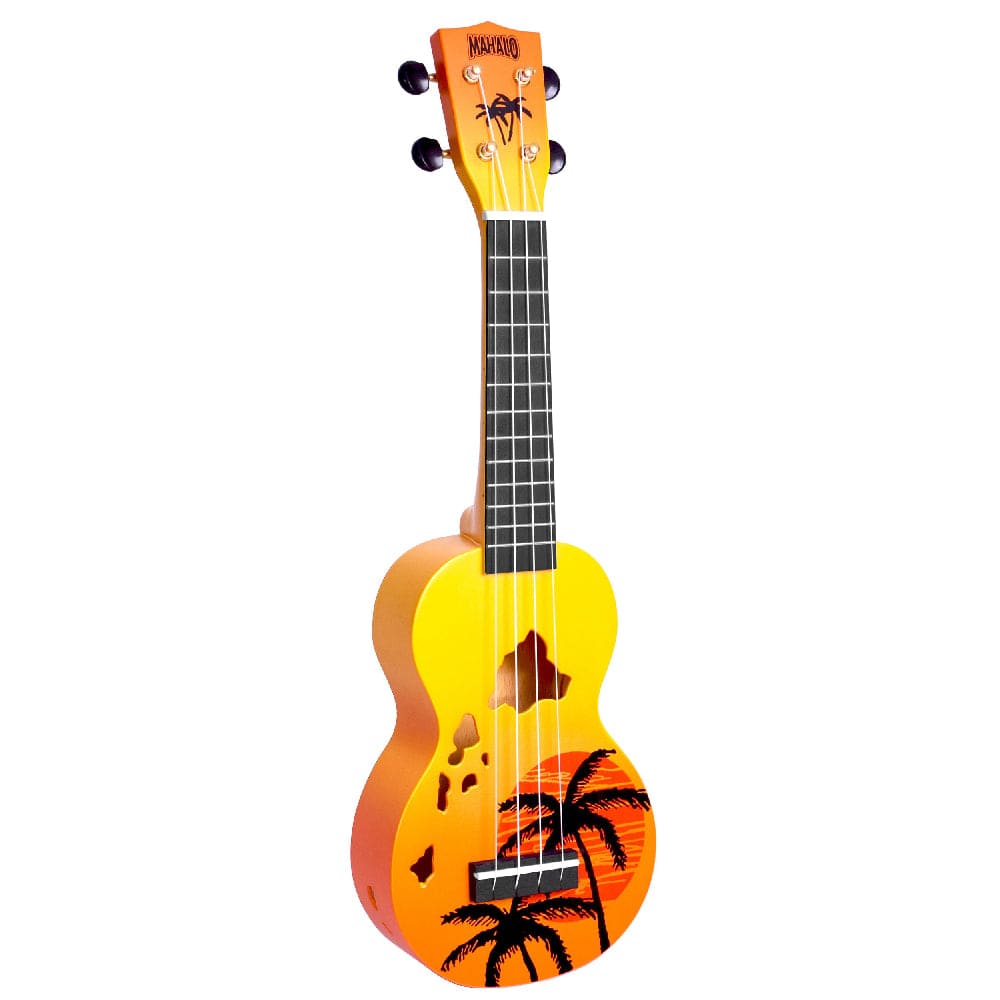 mahalo soprano ukuleles mahalo md1ha designer series soprano ukulele with bag #color_orange-burst
