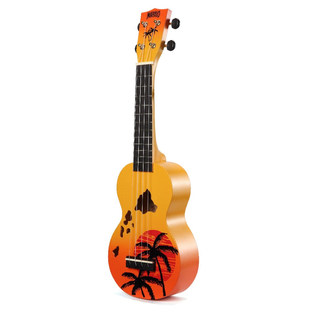 mahalo soprano ukuleles mahalo md1ha designer series soprano ukulele with bag #color_orange-burst