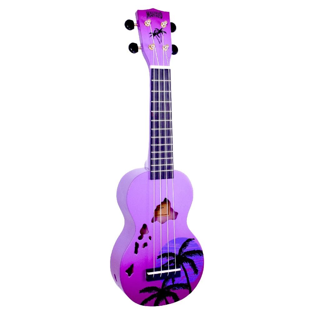 mahalo soprano ukuleles mahalo md1ha designer series soprano ukulele with bag #color_purple-burst
