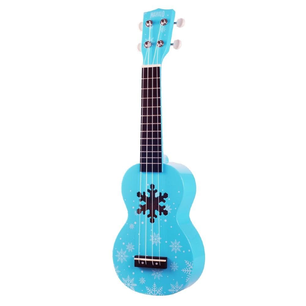mahalo soprano ukuleles mahalo md1snbu soprano snow ukulele with bag- glacier blue