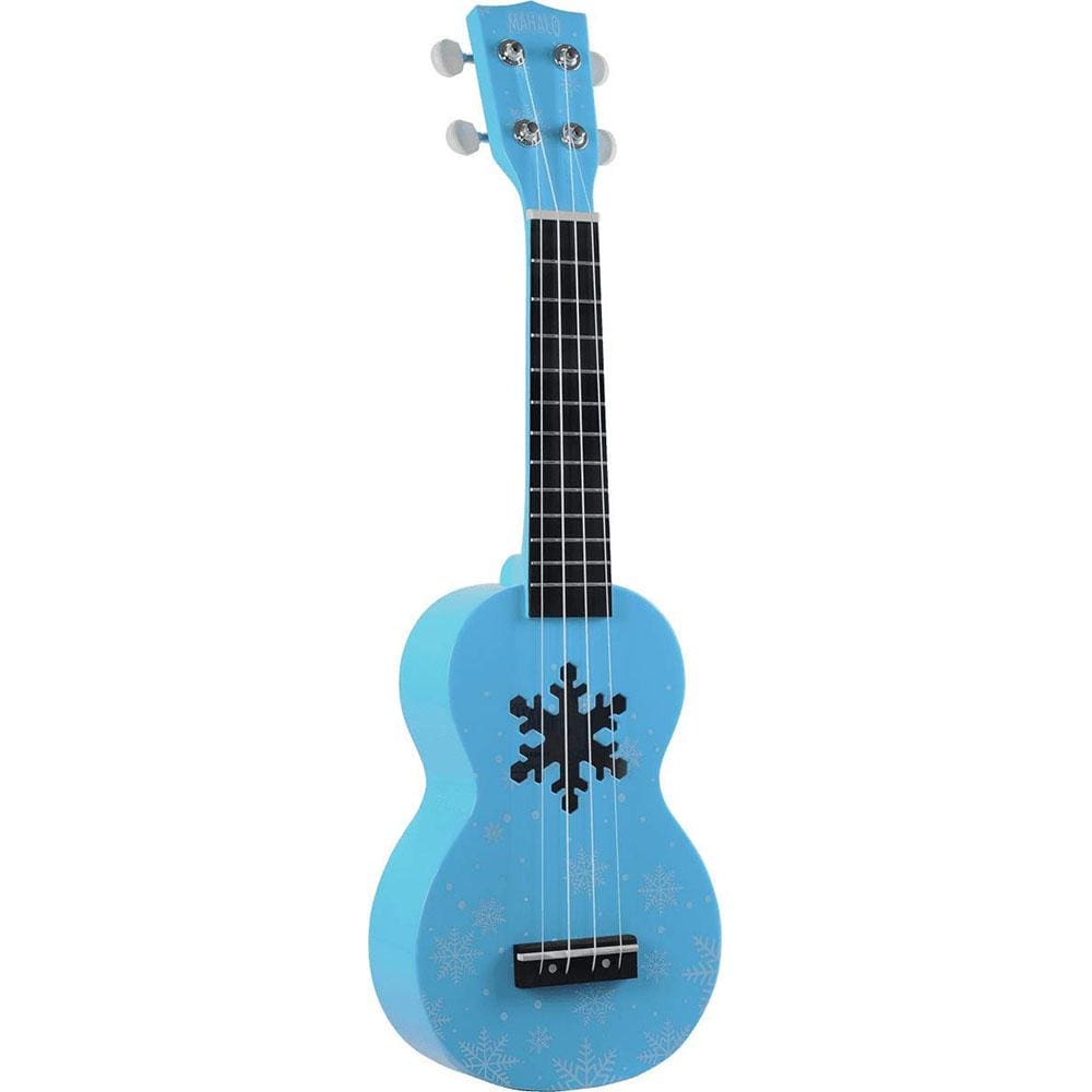 mahalo soprano ukuleles mahalo md1snbu soprano snow ukulele with bag- glacier blue