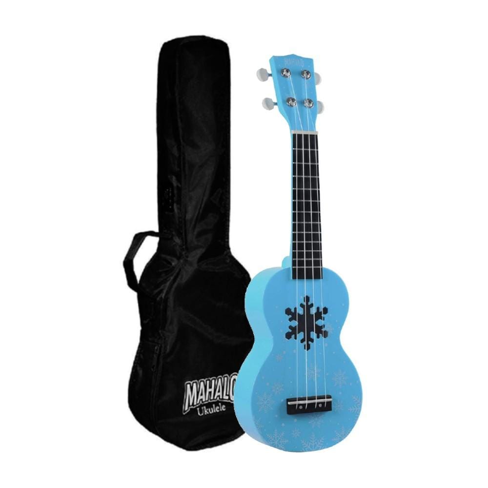 mahalo soprano ukuleles mahalo md1snbu soprano snow ukulele with bag- glacier blue