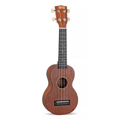 Mahalo Soprano Ukuleles Mahalo MJ1TBRK Java Series Soprano Ukulele Essentials Pack- Transparent Brown