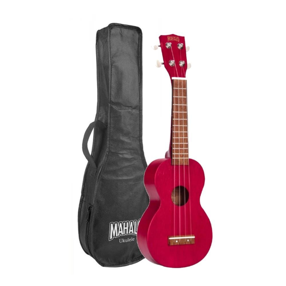 mahalo soprano ukuleles mahalo mk1 kahiko series soprano ukulele with bag #color_transparent-red