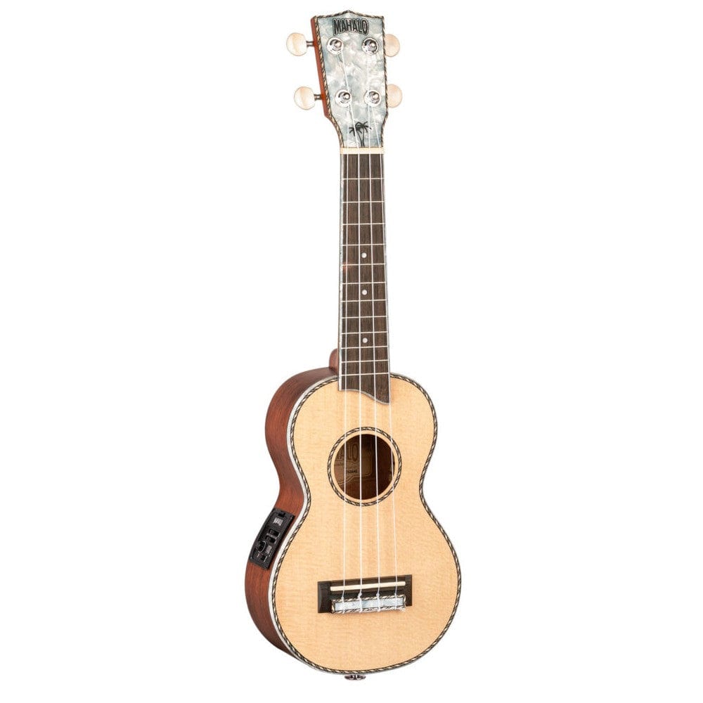 mahalo soprano ukuleles mahalo mp1e pearl series semi electric soprano ukulele with bag