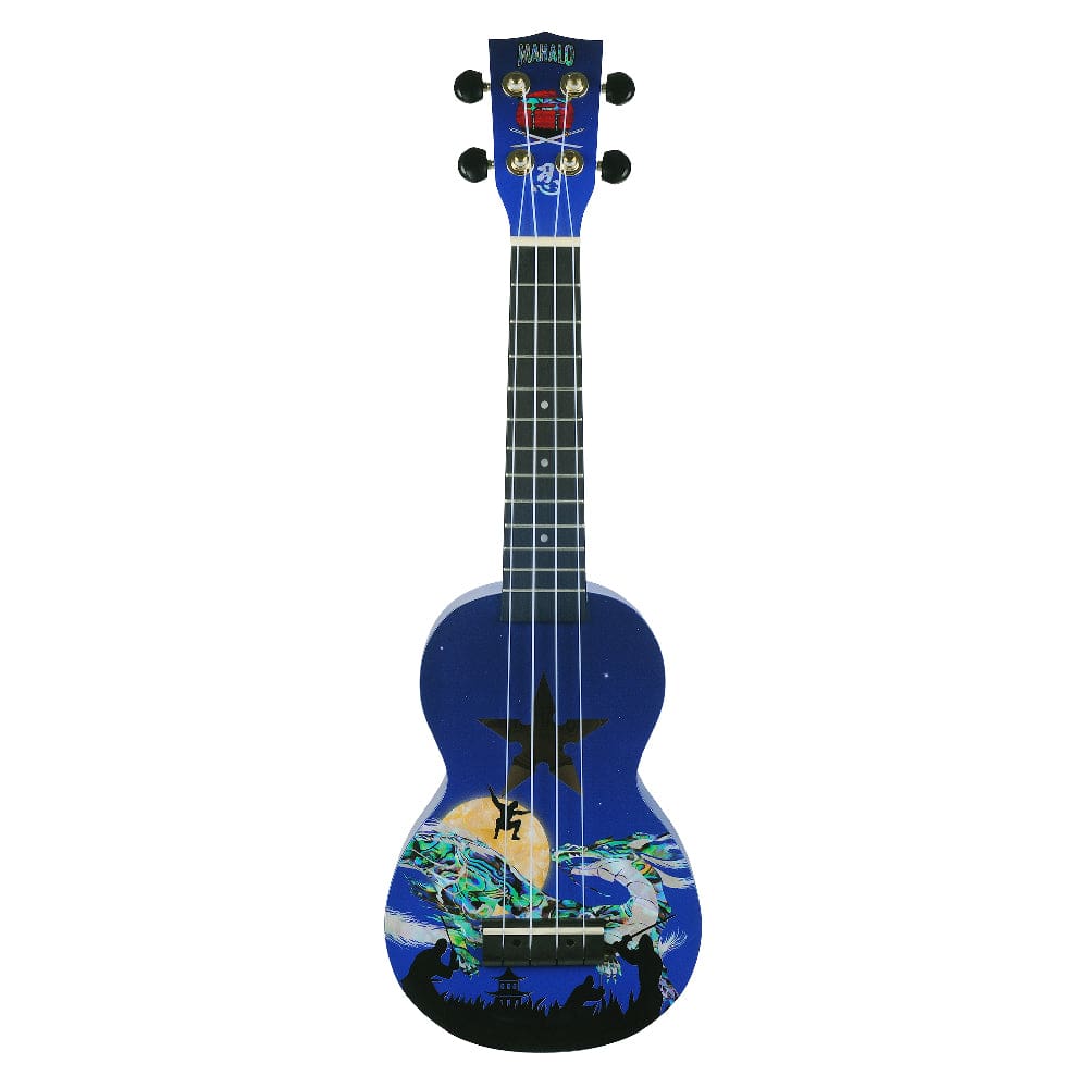 mahalo soprano ukuleles ninja mahalo art series soprano ukulele with bag #style_ninja