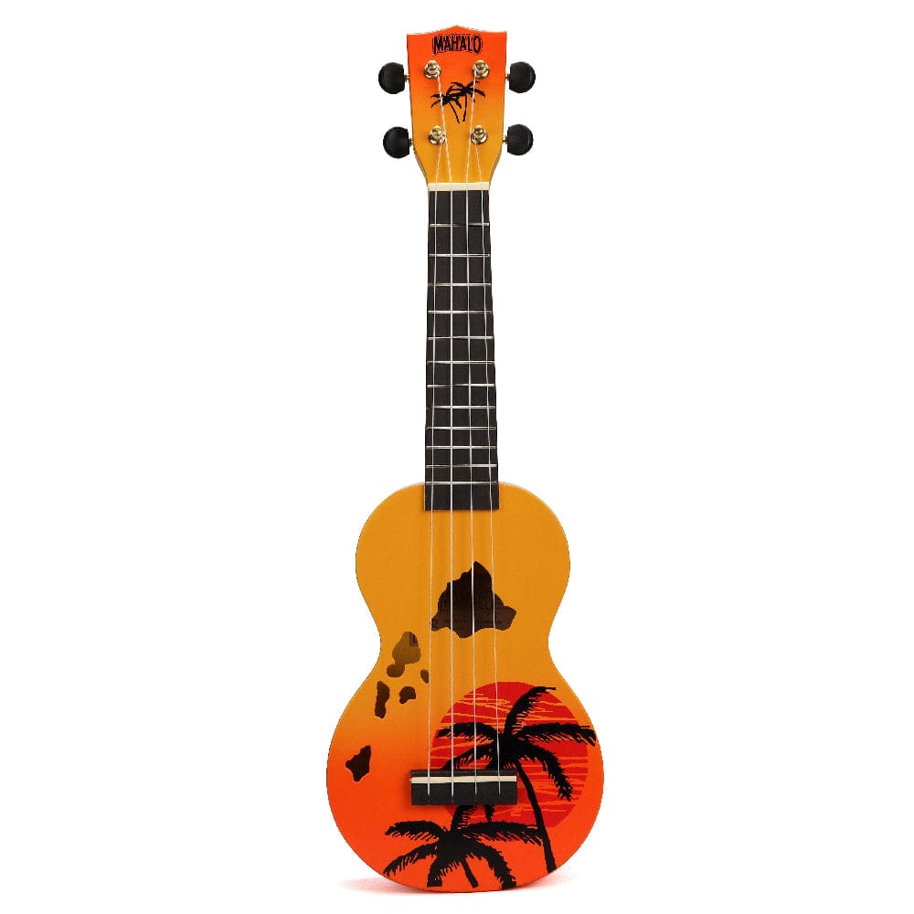mahalo soprano ukuleles orange burst mahalo md1ha designer series soprano ukulele with bag #color_orange-burst