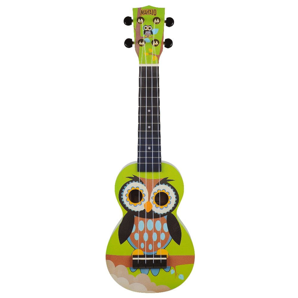 mahalo soprano ukuleles owl mahalo art series soprano ukulele with bag #style_owl