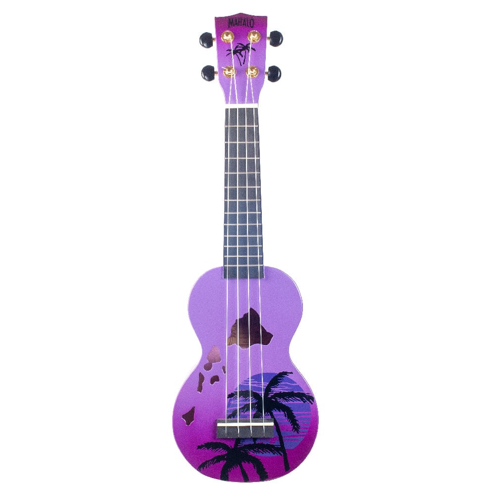 mahalo soprano ukuleles purple burst mahalo md1ha designer series soprano ukulele with bag #color_purple-burst
