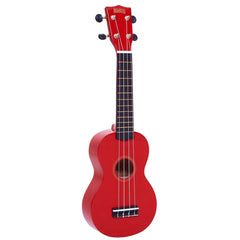 Mahalo Soprano Ukuleles Red Mahalo MR1 Rainbow Series Soprano Ukulele With Bag