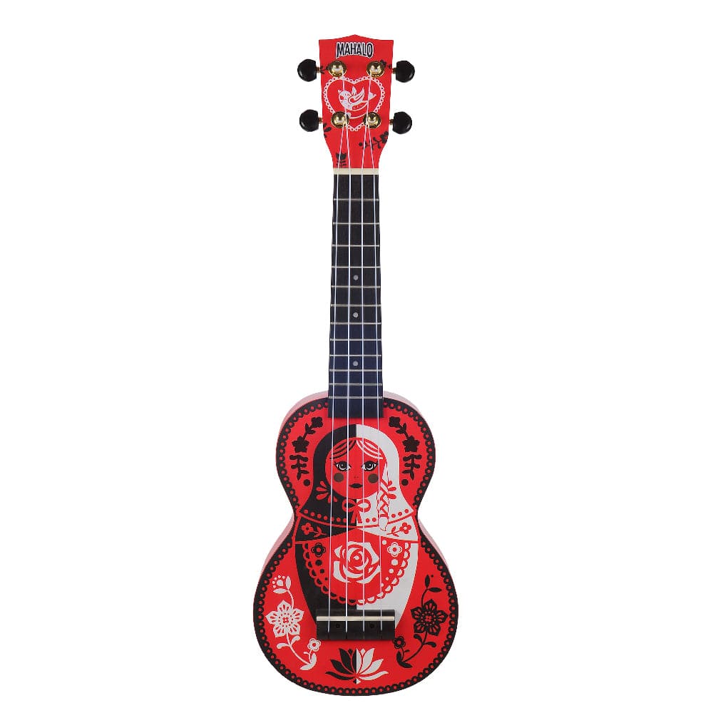 mahalo soprano ukuleles russian doll mahalo art series soprano ukulele with bag #style_russian-doll