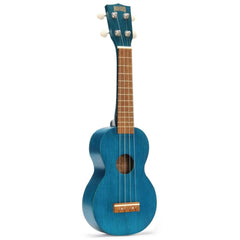Mahalo Soprano Ukuleles Transparent Blue Mahalo MK1 Kahiko Series Soprano Ukulele With Bag
