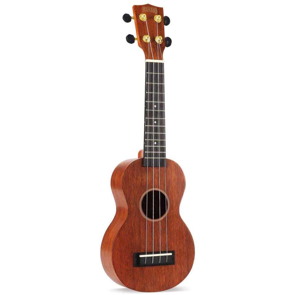 mahalo soprano ukuleles transparent brown mahalo mj1 java series soprano ukulele with bag #color_transparent-brown