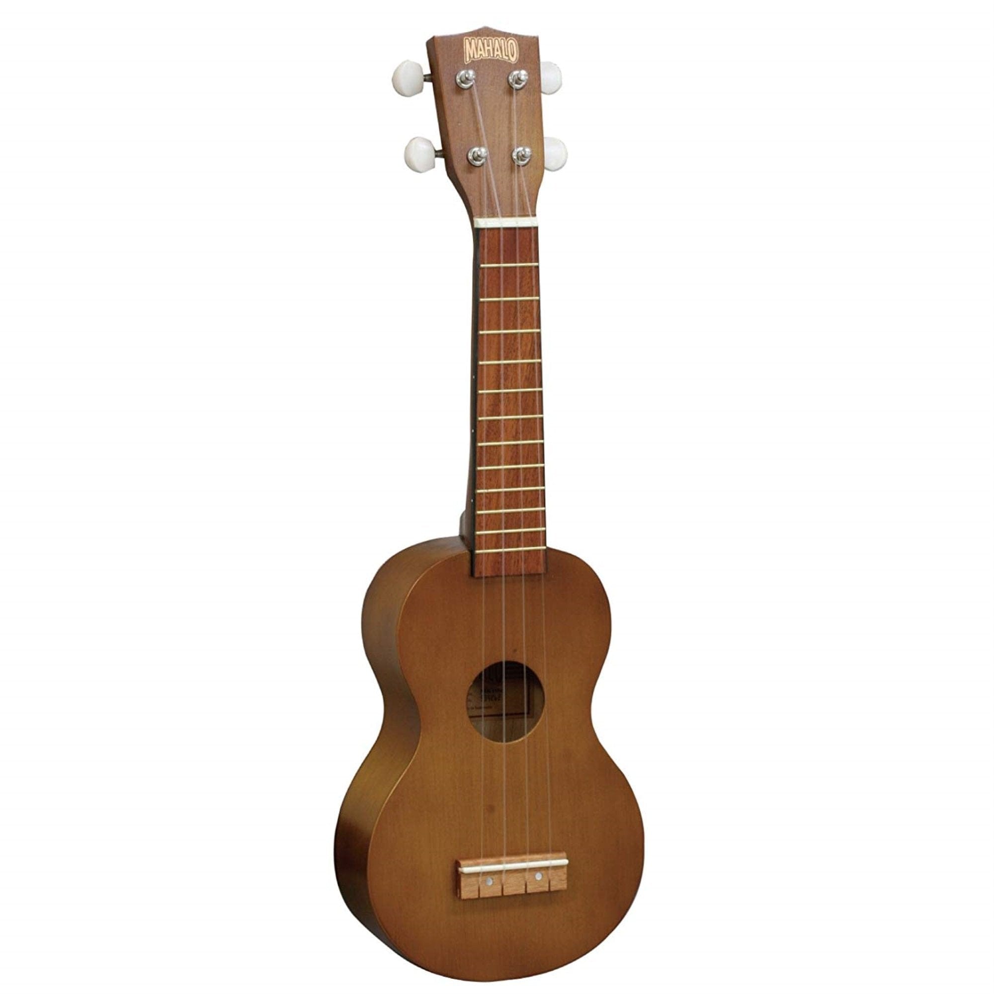 mahalo soprano ukuleles transparent brown mahalo mk1 kahiko series soprano ukulele with bag #color_vintage-natural