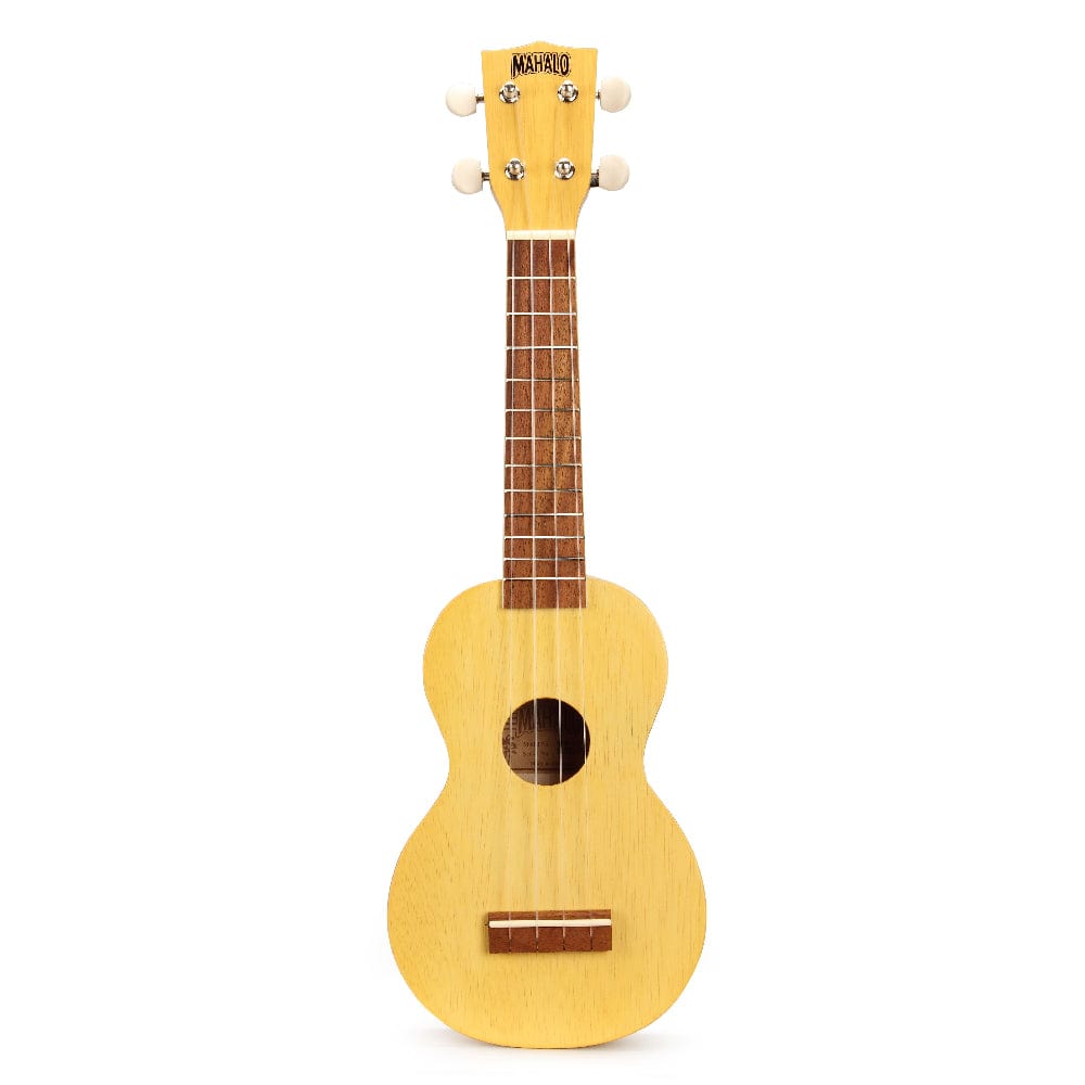 mahalo soprano ukuleles transparent butterscotch mahalo mk1 kahiko series soprano ukulele with bag #color_transparent-butterscotch