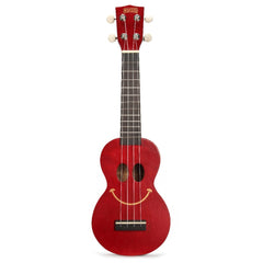 Mahalo Soprano Ukuleles Transparent Red Mahalo U-Smile Series Soprano Ukulele With Bag