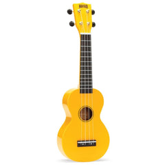 Mahalo Soprano Ukuleles Yellow Mahalo MR1 Rainbow Series Soprano Ukulele With Bag